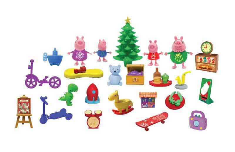 Adventskalender Greta Gris innehåller 24 spännande leksaker