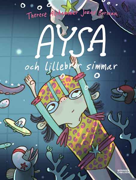 Aysa och lillebror simmar är skriven av ett proffs för små 6-åringar som vill lära sig att simma
